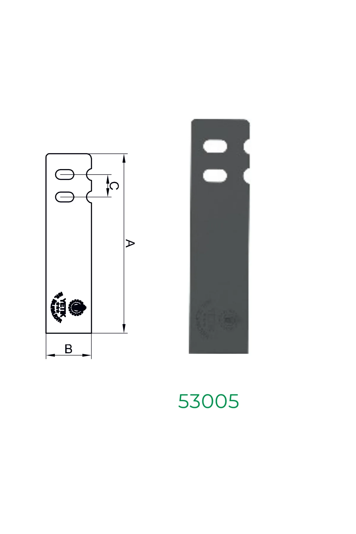 Yetik Rotatil Bıçağı - Ağır Hizmet Tipi - 10mm