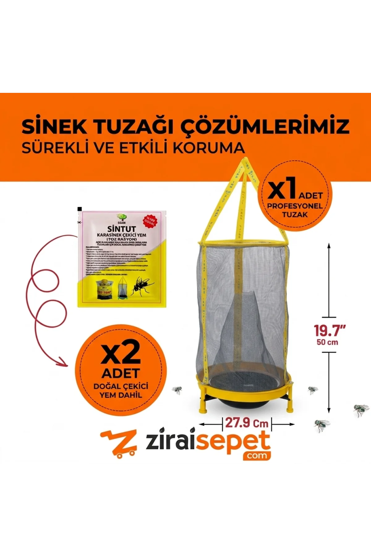 Ziraisepet Profesyonel Karasinek Tuzağı & Sinek Kapanı