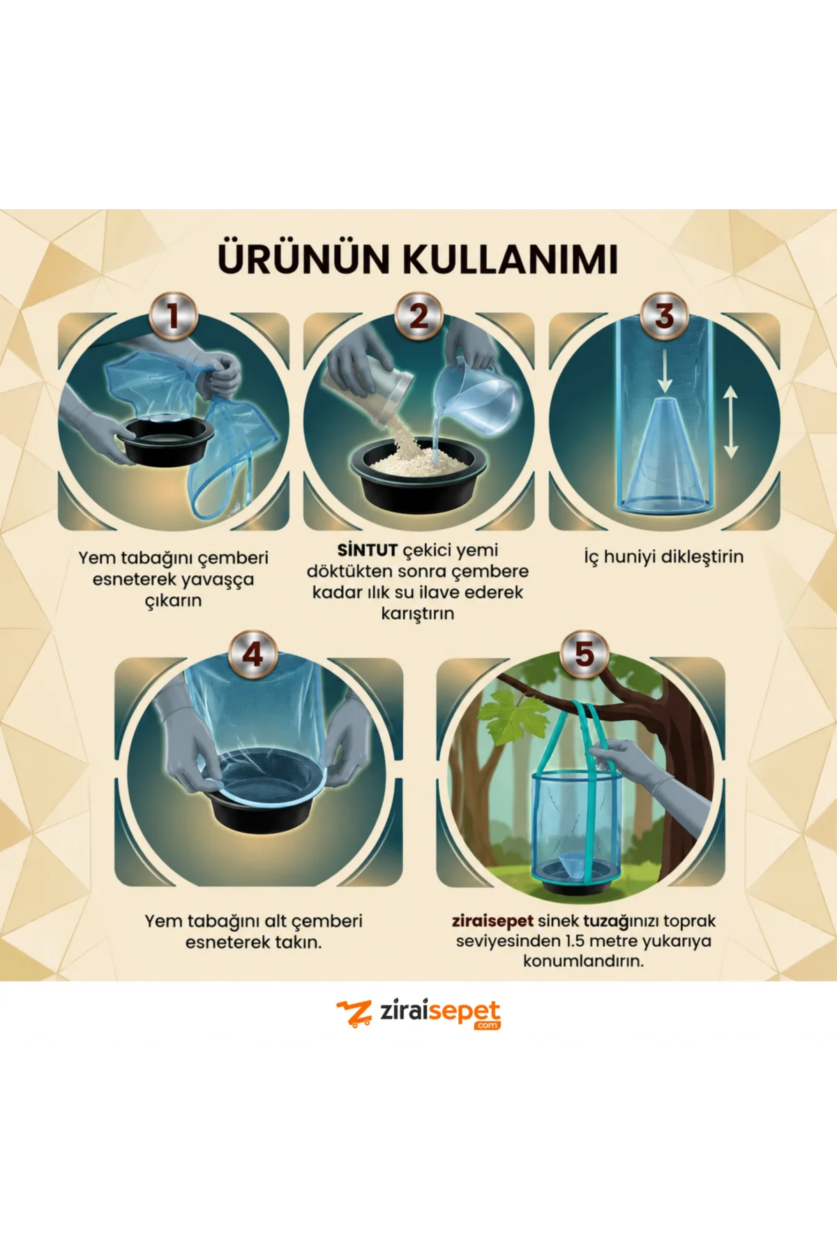 Ziraisepet Profesyonel Karasinek Tuzağı & Sinek Kapanı