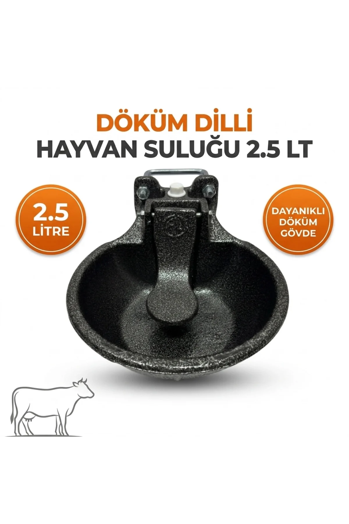 Zrs Döküm Dilli Hayvan Suluğu 2.5 Litre