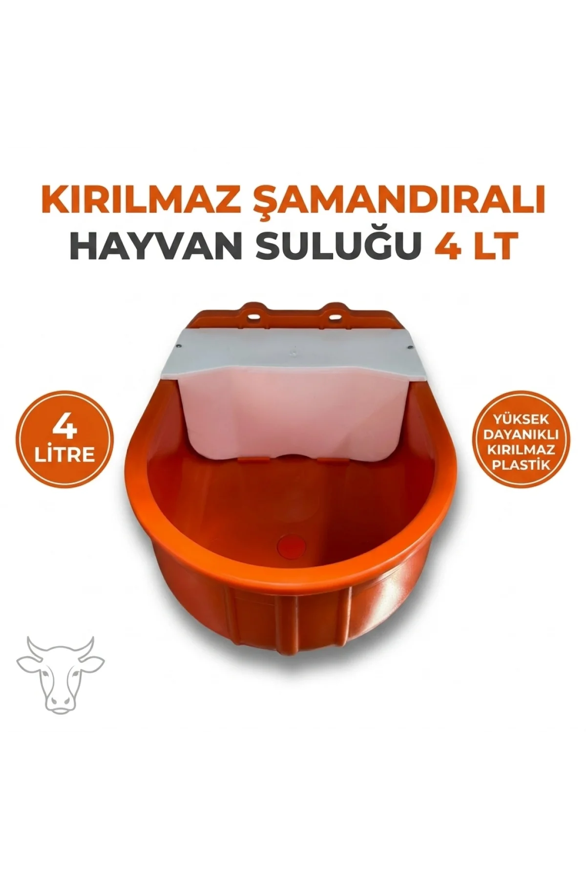 Zrs Kırılmaz Şamandıralı Hayvan Suluğu 4 lt