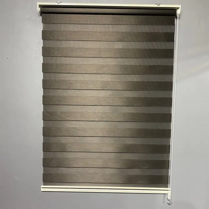 Acı Kahverengi Bambu Zebra Perde