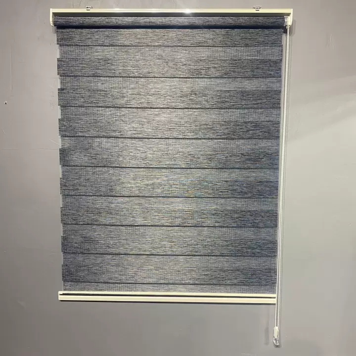 Antrasit Bambu Zebra Perde