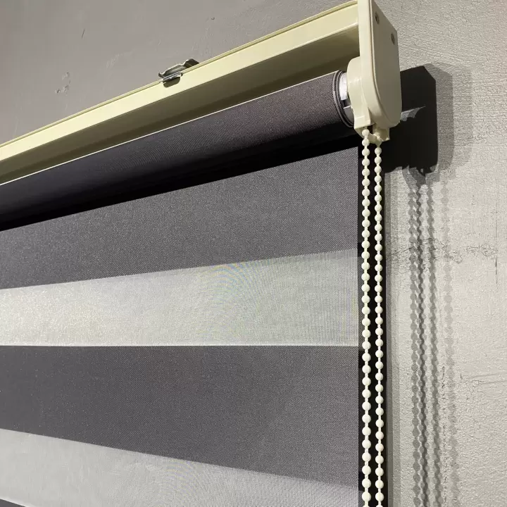 Antrasit Blackout (Karartma) Zebra Perde