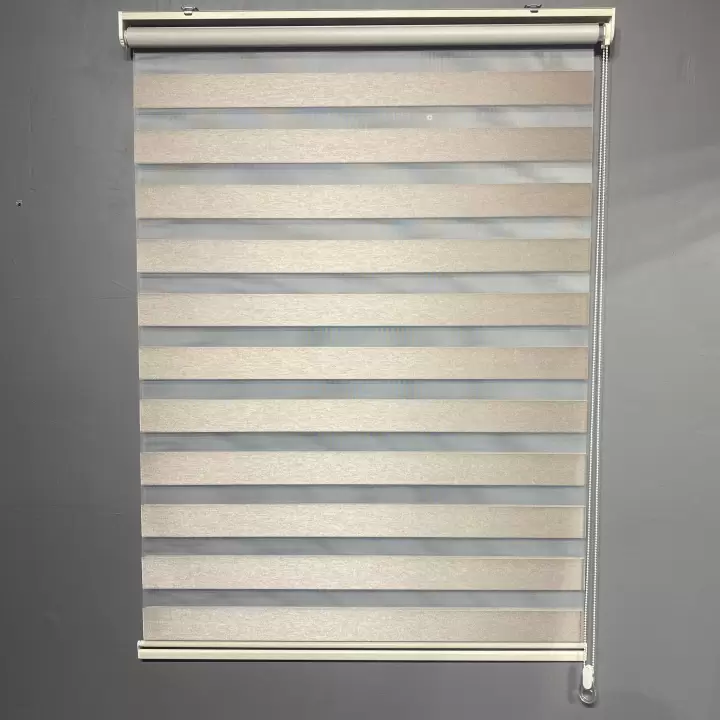 Bej Blackout (Karartma) Zebra Perde