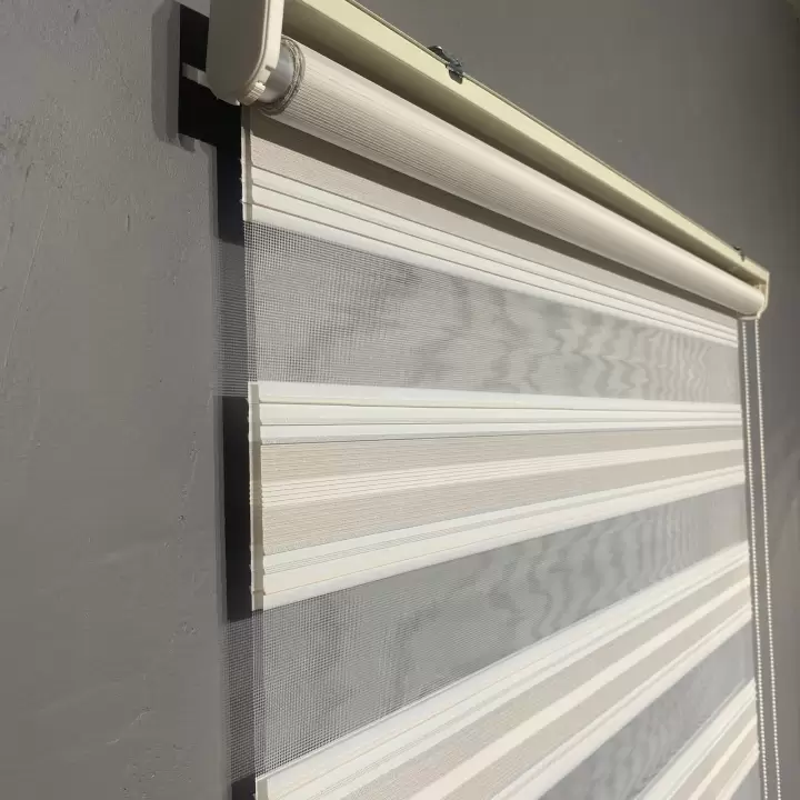 Degrade Renk Geçişli Mikro Plise Zebra Perde