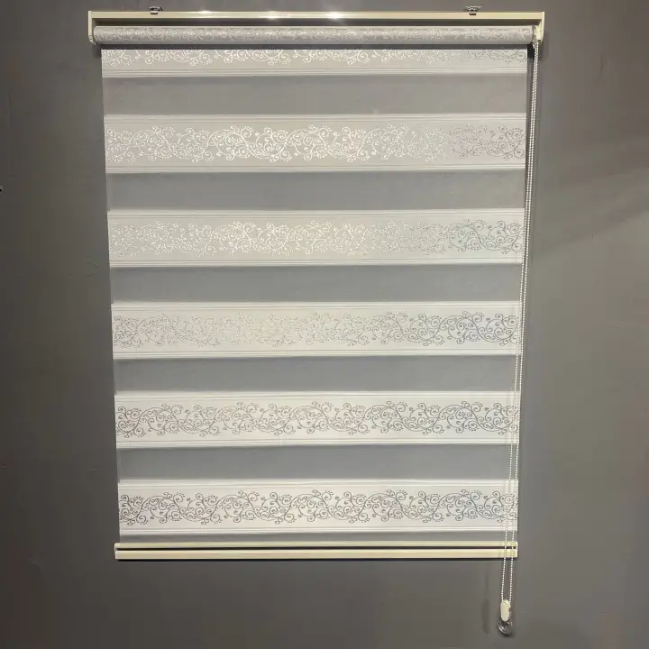 Jakar Sarmaşık Desen Plise Zebra Perde