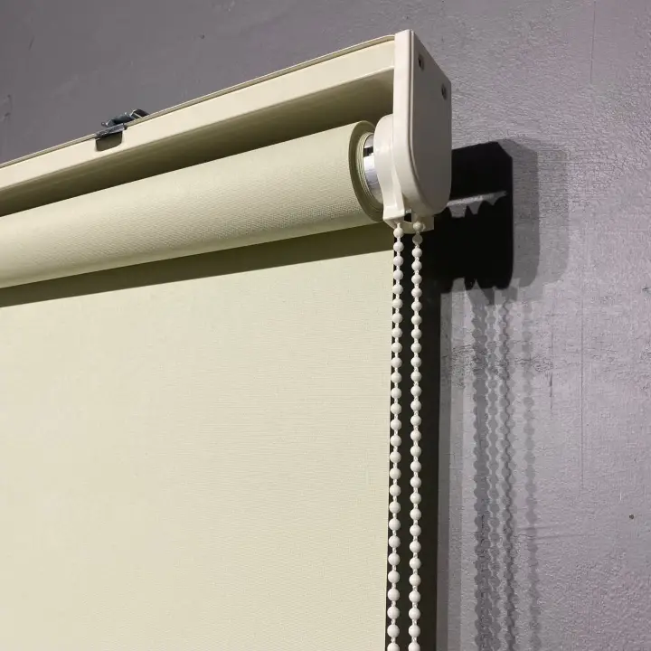 Krem Mat Polyester Stor Perde
