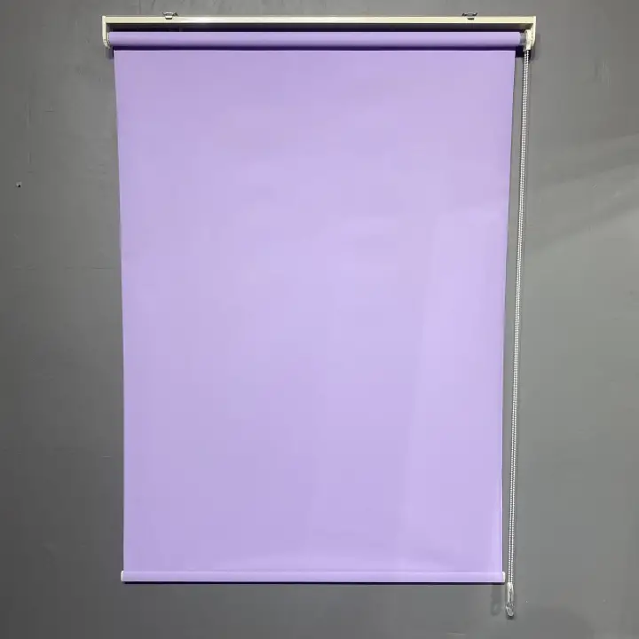 Lila Mat Polyester Stor Perde