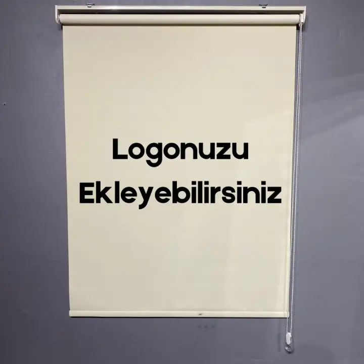 Logo Baskılı Stor Perde