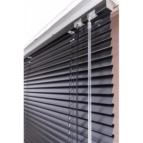 25 mm Siyah Alüminyum Jaluzi Perde