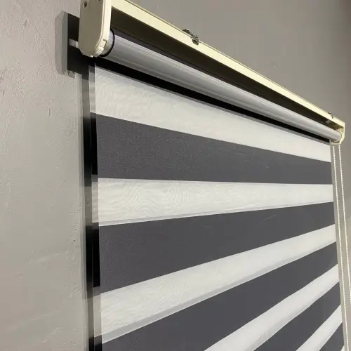 Antrasit Blackout (Karartma) Zebra Perde