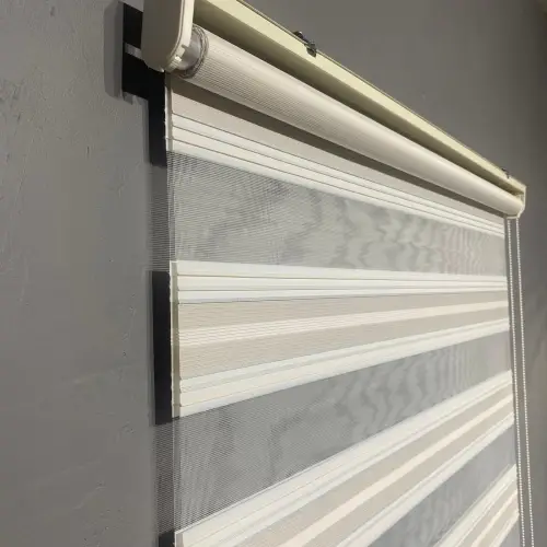 Degrade Renk Geçişli Mikro Plise Zebra Perde