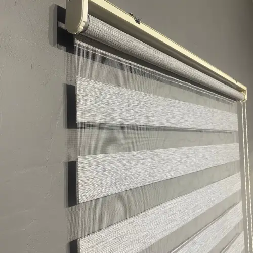Gri Bambu Zebra Perde