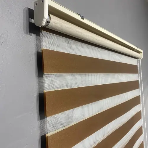 Kahverengi Zebra Perde