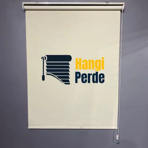 Logo Baskılı Stor Perde