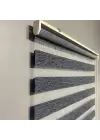 Antrasit Bambu Zebra Perde