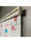 Hello Kitty (Hello Baby) Baskılı Zebra Perde
