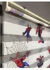 Spider-Man Örümcek Adam Baskılı Zebra Perde