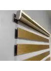 Sütlü Kahverengi Bambu Zebra Perde