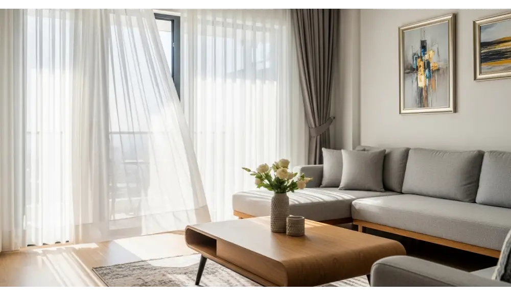 Beyazın Zarafeti: Her Mevsim Şık Duran Beyaz Perdeler