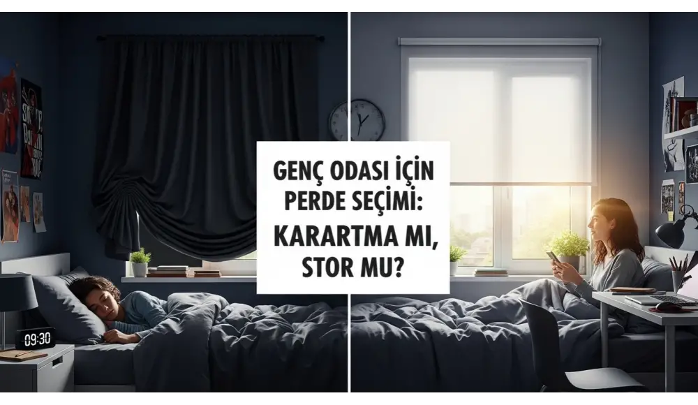 Genç Odası İçin Fonksiyonel Perde Seçimi: Blackout mu, Stor mu?