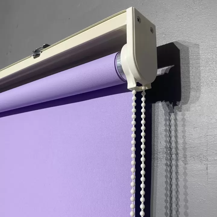 Lila Mat Polyester Stor Perde