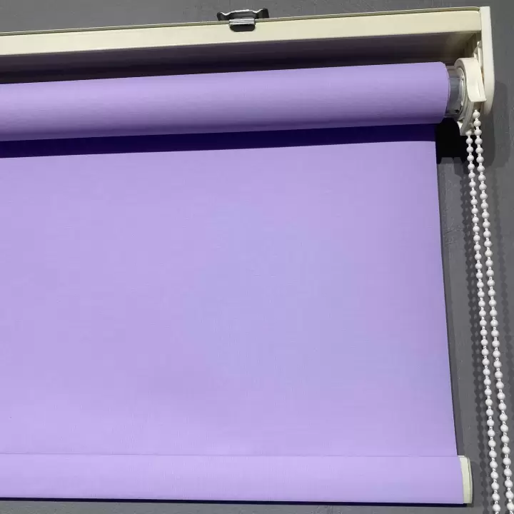 Lila Mat Polyester Stor Perde