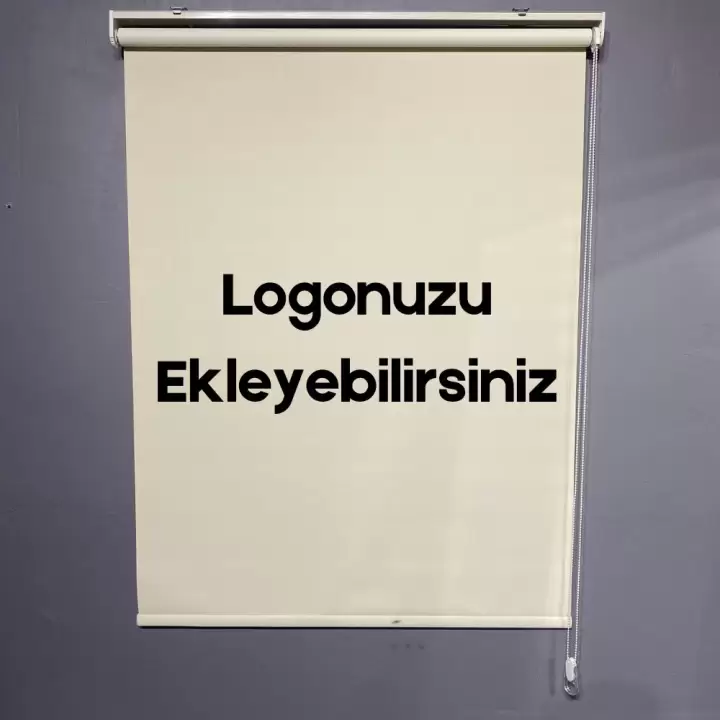 Logo Baskılı Stor Perde