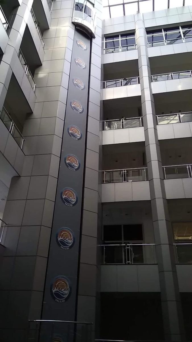 Valilik Baskılı Asansör Perdesi