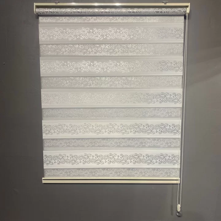Jakar Sarmaşık Desen Plise Zebra Perde