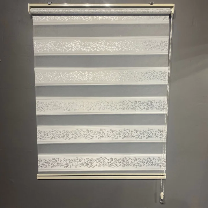 Jakar Sarmaşık Desen Plise Zebra Perde