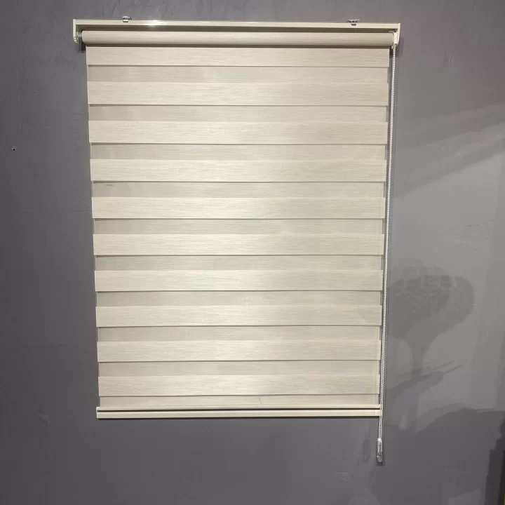 Krem Bambu Zebra Perde