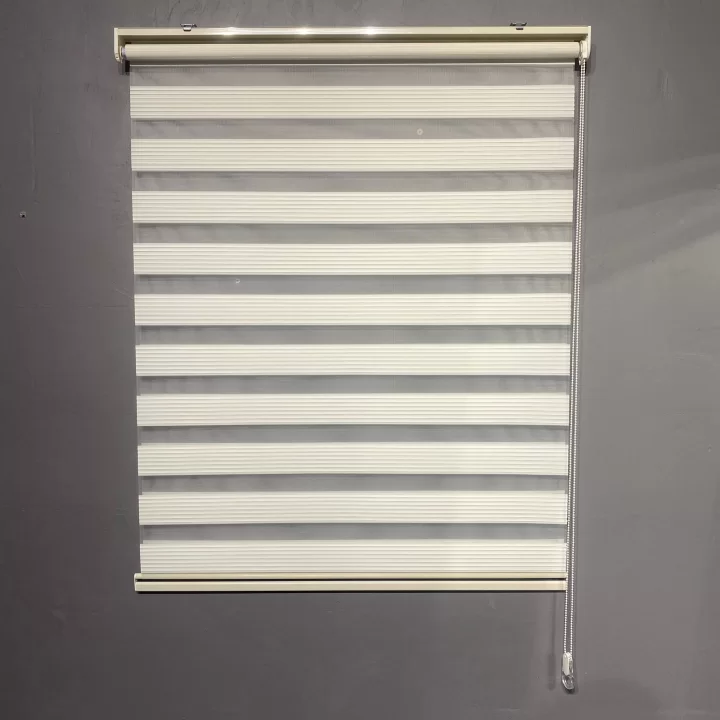 Krem (Ekru) Dar Plise Zebra Perde