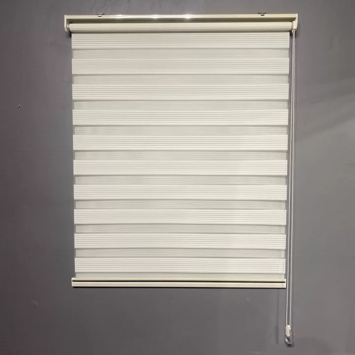 Krem (Ekru) Dar Plise Zebra Perde