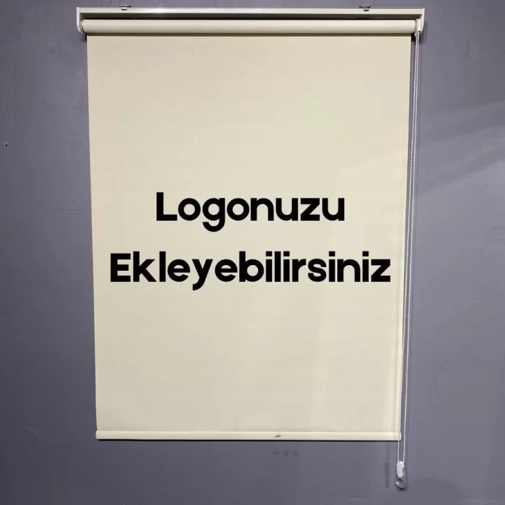Logo Baskılı Stor Perde