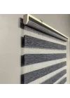 Antrasit Bambu Zebra Perde