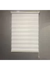 Beyaz Bambu Zebra Perde