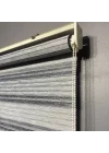 Gri - Antrasit Bambu Plise Zebra Perde