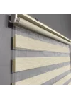 Krem Bambu Zebra Perde
