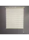 Krem (Ekru) Dar Plise Zebra Perde