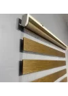 Sütlü Kahverengi Bambu Zebra Perde