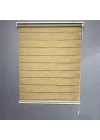 Sütlü Kahverengi Bambu Zebra Perde