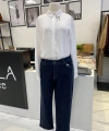 Denim Yanları Taşlı Pantolon