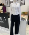 Denim Yanları Taşlı Pantolon