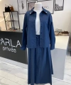 Wennora Lacivert Etekli Takım