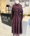 PARLA BORDO ELBİSE