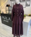PARLA BORDO ELBİSE