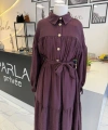 PARLA BORDO ELBİSE