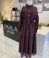 PARLA BORDO ELBİSE